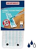 Leifheit Funda de recambio Combi / Clean Twist XL static plus, funda de poliéster lavable para mopa superabsorbente, funda de mopa fregona para todo tipo de suelos