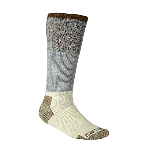 Carhartt Men's Extremes Wool Arctic Boot Socks, Grey, Shoe Size: 6-12