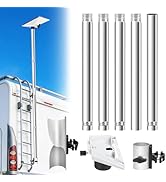for Starlink Mini RV Ladder Mount Kit,Adjustable for Starlink Mini Flag Pole Mount with Adapter &amp;...
