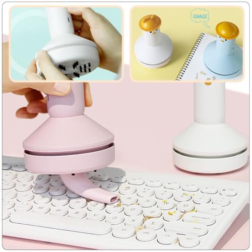 Aspiradora de polvo compacta para mesa de estudio y limpieza de teclado inalámbrica 4
