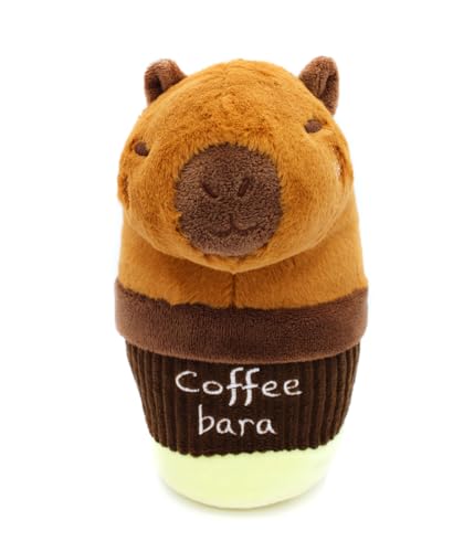 Joy Toy - Hug-A-Capybara 24147 - Peluche Capybara Coffeebara, 21 Cm