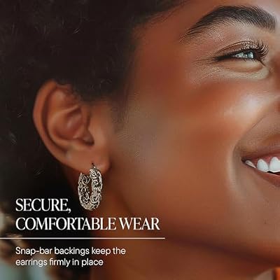Ross-Simons Sterling Silver Byzantine Hoop Earrings