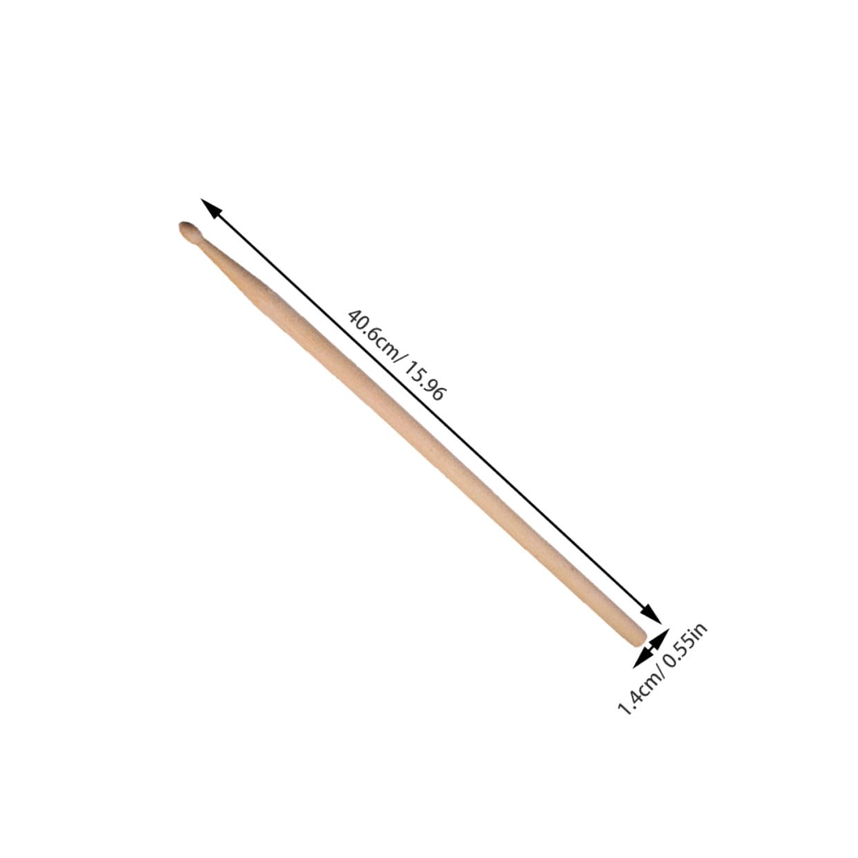 2 Stück 5A Ahornholz Drumsticks mit Samtbeutel Schlagzeugschlägel für Erwachsene Zubehör für Elektronische Schlagzeuge Percussion Sticks