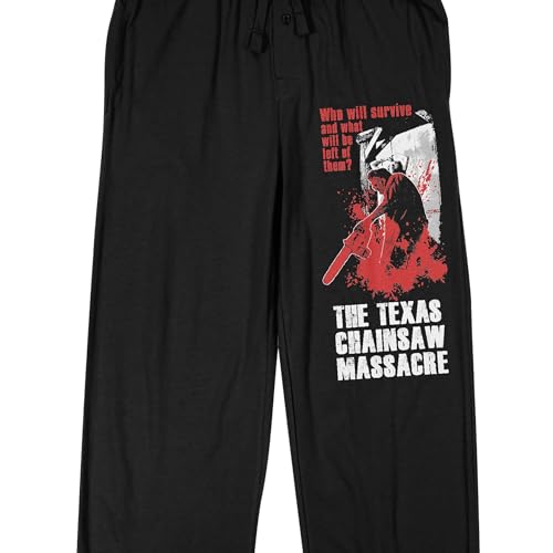 Bioworld Texas Chainsaw Massacre Black Sleep Pajama Pants2