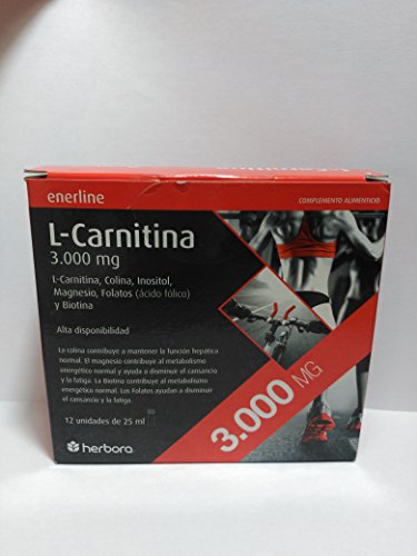Herbora L-Carnitina 3000 12 Uds De 25 Ml