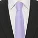 Junmaxroad 63'' XL Lavender Ties For Men Solid Color Extra Long Neckties 3.35