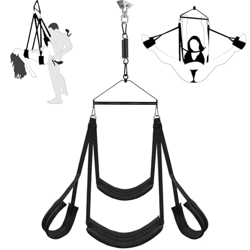 360° Sexschaukel für Erwachsene – Komfortables Bondage-Set für Paare, Verstellbare Gurte, BDSM Fesselset & Liebesschaukel für Liebhaber