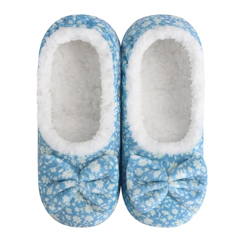 Image of Snoozies Ballerina Women Cute Slipper Socks Non Skid Sole and Soft Sherpa Lining
