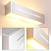 Produktbild Wandleuchte Olbia, Wandlampe aus Metall mit Schlitz in Silber gebürstet, Größe M, Wandspot m. Up&Down-Effekt, 2-flammig, 2 x G9 max. 28 Watt, Wandstrahler m. Lichteffekt, LED geeignet