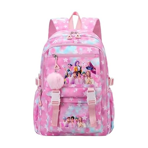 Genérico Mochila escolar KPop D-emon H-unters, mochila de viaje de con múltiples bolsillos, mochila Demon Hunters Anime, mochila Demon Cosplay para fans (N) | Ya disponible en tu tienda friki favorita! En mundofriki.es!