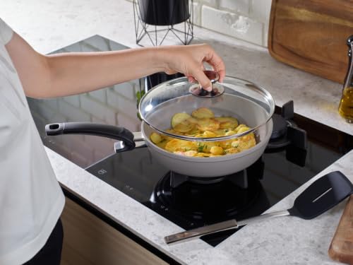 Foto von Fissler, Ceratal Comfort Pfanne (Ø 24 cm, Grau), Aluminium, Keramikbeschichtung, Cookstar Boden, Induktion, Made in Germany