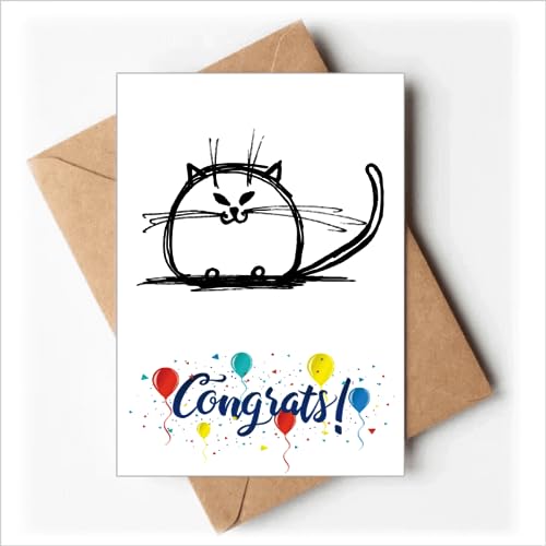 Tarjetas de boda de gato con sobres para compartir un amor inolvidable
