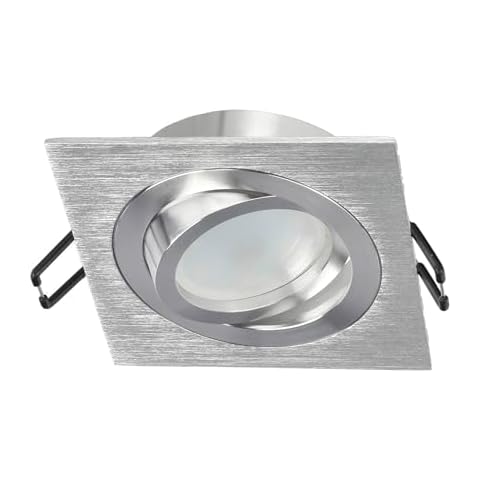 EDO Ceri 1 SQ Silver Recessed Spotlights Cover