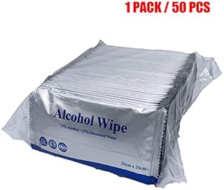 Ainany 50pcs Disposable Wipes Travel Size Water Wipes for Hand Mobile Phone Eyeglass