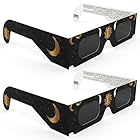 VOLTNGO Gafas para Eclipse Solar Pack de 2 – Gafas Certificadas ISO 12312-2 y CE para Ver el Sol de Forma Segura – Eclipse Total del 12 de Agosto de 2026 (Total en Portugal, Parcial en Reino Unido, Fr