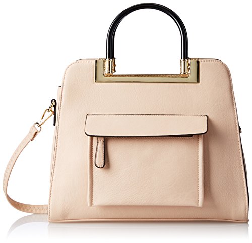 MG Collection Krista Structured-Handle Satchel
