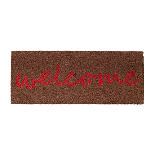 Fisura, Original Coconut Doormat with PVC Anti-slip Backing, cute welcome mat, Entrance Doormat