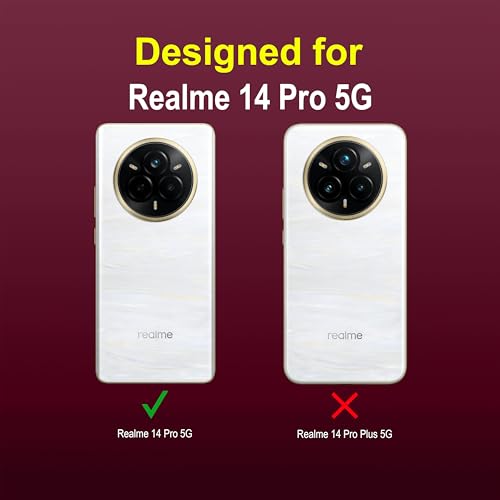 Image of amazon basics Back Case Cover for Realme 14 Pro 5G | Compatible for Realme 14 Pro 5G Back Case Cover | Liquid Silicon Magic with Camera Protection | Plum
