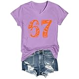 Assorti : ce t-shirt tendance à col en V est facile à assortir avec un jean, créant un look décontracté et élégant.