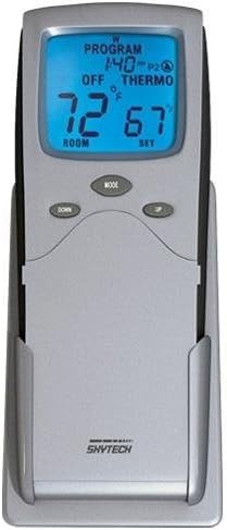 Skytech 9800325 SKY-3301P2 Backlit Programmable Fireplace Remote Control with Thermostat