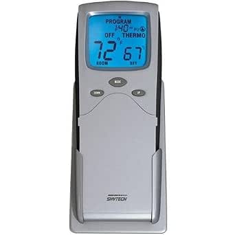 Skytech 9800325 SKY-3301P2 Backlit Programmable Fireplace Remote Control with Thermostat