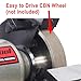 BUCKTOOL 8 Inch 3/4 HP Low-Speed Bench Grinder fit CBN Wheel Professional Wobble-free Wheel Grinder TDS-200C4HL