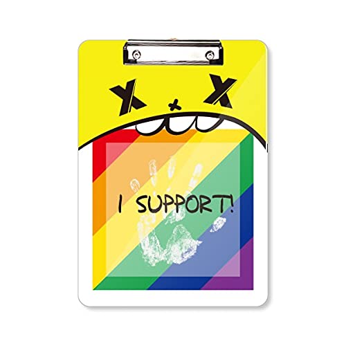 Porte-bloc pour bloc-notes A4 LGBT arc-en-ciel support écriture rigide