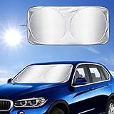 ☀️Protección solar eficaz: bloquea eficazmente los rayos ultravioleta, protege su vehículo del daño ultravioleta, ralentiza las causas de decoloración y agrietamiento del interior del automóvil y extiende su vida útil.