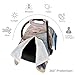 Baby Car Seat Canopy Cover for Mom, Soft Breathable Nursing Breastfeeding Covers Multi Use Stroller Sun Shade Newborn Shower Gift，Ocean Beach Mussel Pearl