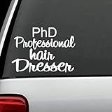 Bluegrass Decals PhD Professional Hair Dresser Stylist Salon Decal Sticker