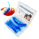 15pcs/Pack Dental Contoured Anterior Matrix Blue Transparent Anterior Polyester Strip Thickness 0.05mm Dental...