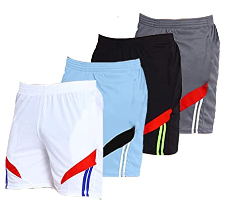 Image of Fort Worth Men's 4 Pack Gym Workout Shorts Quick Dry Bodybuilding Weightlifting Pants Training Running Jogger with Pockets