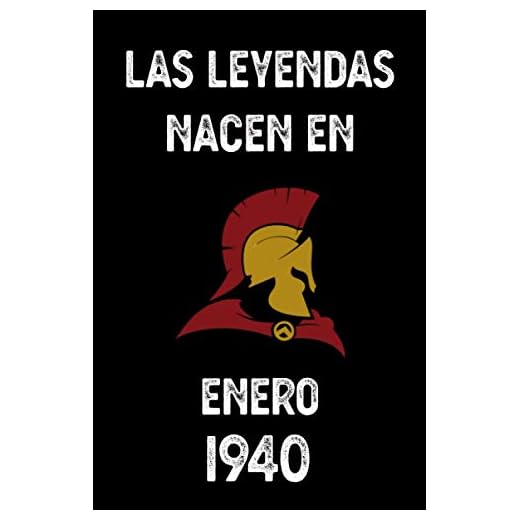 Las leyendas nacen en enero 1940: cuaderno de cumpleaños, regalos de cumpleaños para hombres, mujeres, cumpleaños 81 años, 6 "x 9" pulgadas, 120 páginas.