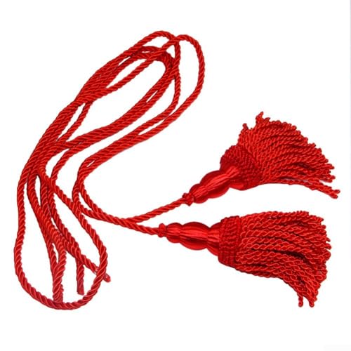 Elegante cuerda de corneta para instrumentos de latón Bb, lana acrílica, artesanía británica con elegante flequillo