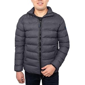 URBAN BUCK Packable Puffer Jacket for Men Lightweight Winter Down Alternative Windproof & Water Repellent Hiking Jackets