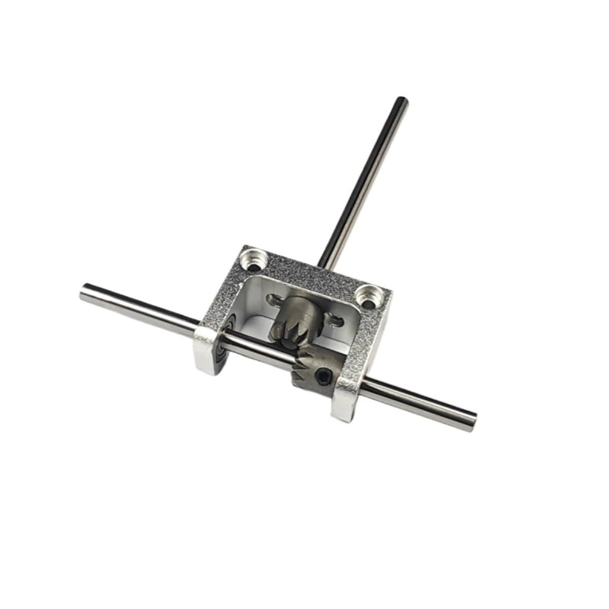 Gearbox T Type Commutator 1:1 Transmission Bevel Gear Box 2mm 3mm Shaft 90 Degree Steering Gearbox Steering Direction(2mm Shaft)