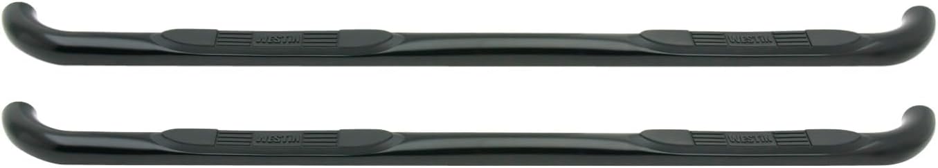 Westin 23-3815 E-Series 3 Round Nerf Bars fits 2014-2018 Silverado Sierra 1500 Double Cab (Body Mount) 2019 Silverado LD Sierra 1500 Limited Double Cab (Body Mount) Black Pair