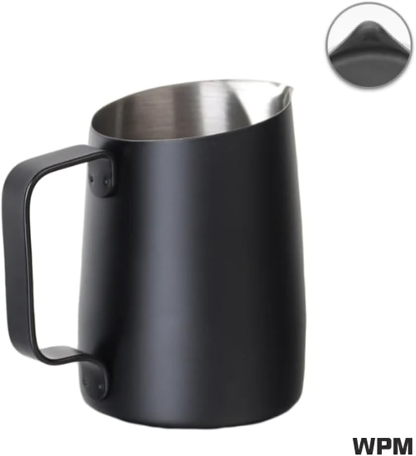 WPM HC7107BK WPM Milk Pitcher, 15.9 fl oz (450 ml), Black