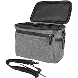 KOCKSHION Fahrradlenkertasche aus Canvas mit Isoliertem Innenfach und Verstellbarem Winkel für Rennrad und Mountainbike Beim Trail Riding