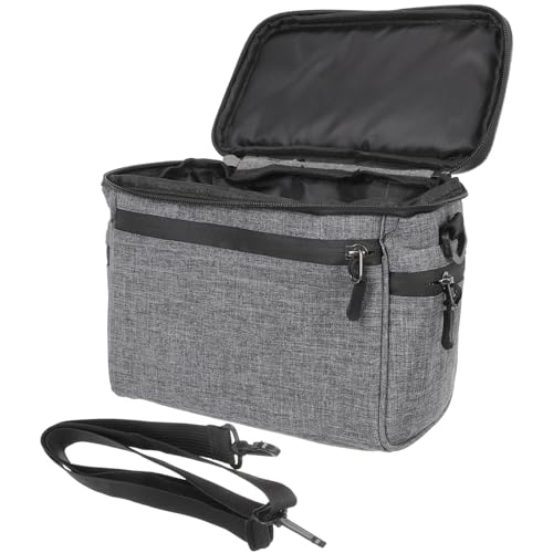 Bolsa de manillar para bicicleta evita caídas de objetos con su lona resistente