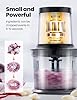 TWOMEOW Food Processor 4 Cup, Electric Food Chopper, 【Small but Powerful】Meat Grinder with 2 Bowls, 2 Speed & 4 Blades for Vegetable, Meat, Nuts, Functions for Chopping, Dicing, Mixing and Puree