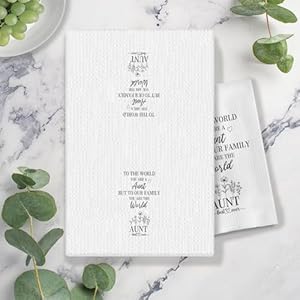 Best Aunt Ever Gifts Kitchen Towels, Auntie Aunt Gifts Dish Towels for Kitchen, Aunt Auntie Gifts from Nephew Niece, Aunt Gifts for Christmas Birthday Hand Towels for Bathroom, 16x24 Inches Best Aunt Ever Gifts Kitchen Towels Auntie Aunt Gifts Dish Towels for Kitchen Aunt Auntie Gifts from Nephew Niece Aunt Gifts for Christmas Birthday Hand Towels for Bathroom 16×24 Inches