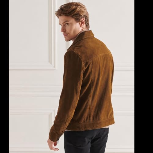 Image of Leather Jacket For Men Suede