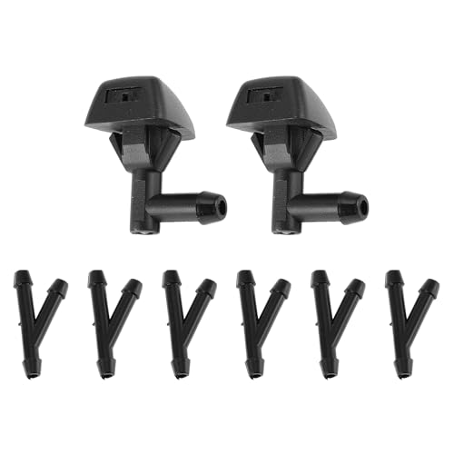 HOPESPANNER Boquilla De Lavado De Parabrisas No.30655606 Para Volvo S60 2001-2009 Negro Boquillas De Pulverización De Parabrisas Delanteras Chorro De Lavado Plástico 1 Juego