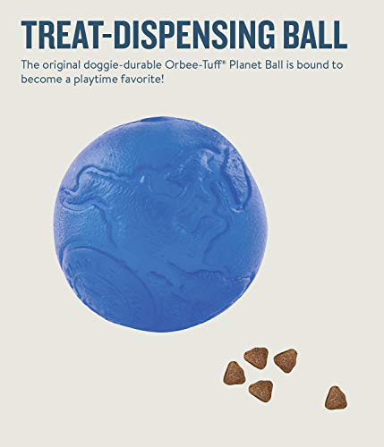 Planet Dog Orbee-Tuff Planet Ball Royal Blue Treat-Dispensing Dog Toy, Large #TOP2
