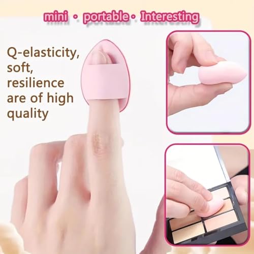 Image of 14 Pcs Makeup Sponges Set With Storage Case, Latex Free Flawless Soft Setting, Beauty Blender Sponge Suitable for Liquid, Cream and Powder - Multicolored