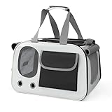 transportbox hund rücksitz Conception Pratique : Le sac à main de voyage pour chat est équipé de poignées rembourrées et de bretelles réglables, offrant plusieurs options de transport : à la main, à l'épaule ou à l'aide de la poignée de bagage. Sa conception pliable le rend facile à transporter et à ranger