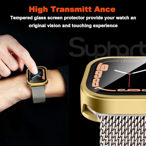 Funda Apple Watch Serie 6 5 4 SE 44mm Metálica Oro Protector Integral de Reloj 5
