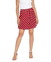 Uptownie Lite Women's Crepe Shorts (Red,XXL)
