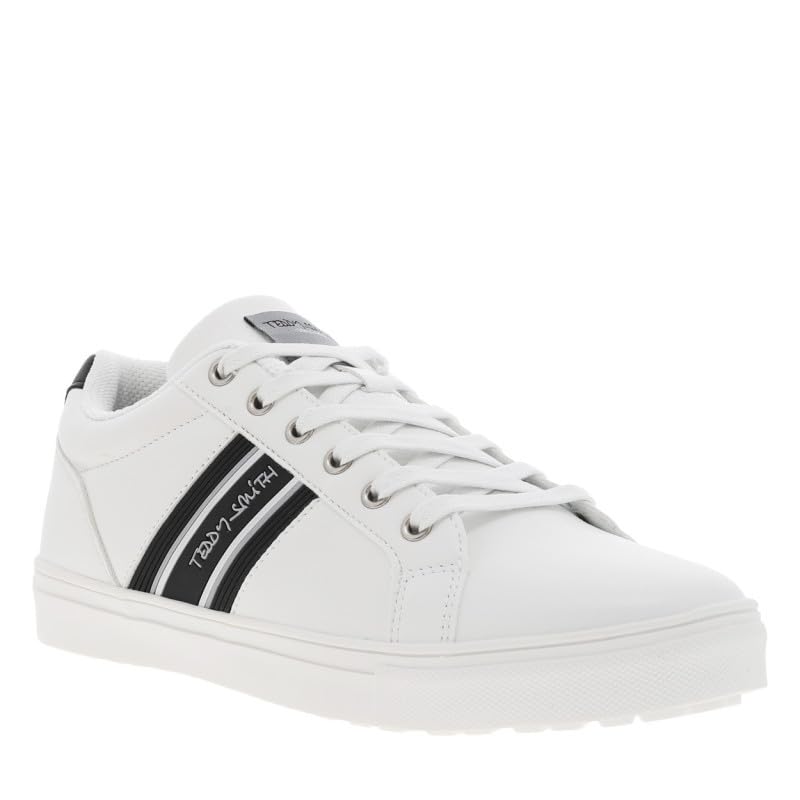 Tennis blanches baskets basses homme et femme avec liserés